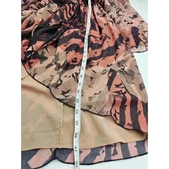 Alice + Olivia Women's L Conry Silk Bell Sleeve Gossip Girl Mini Dress - Picture 5 of 10